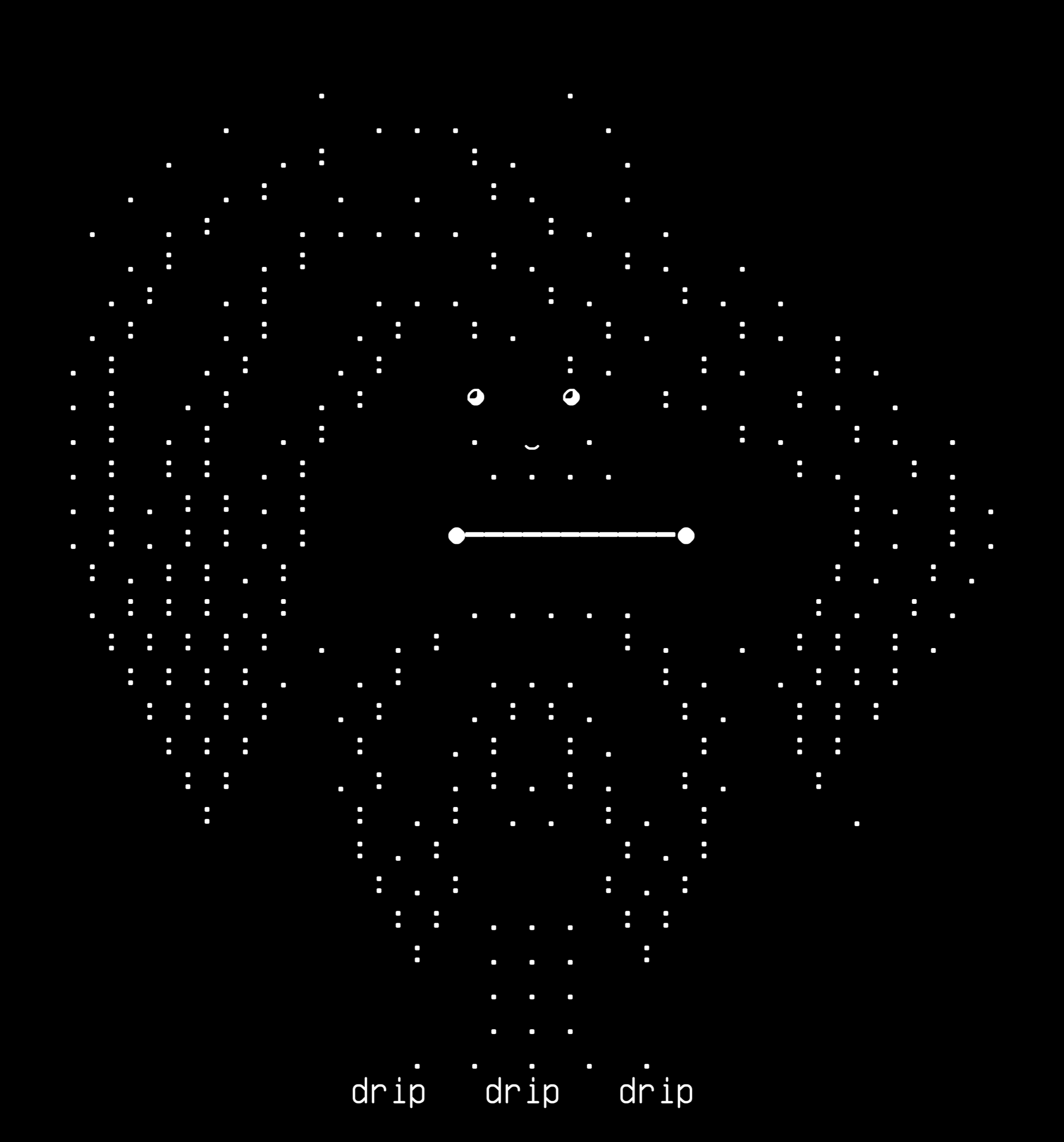 04-figure-ground-dot-koru, drawn on the grid.