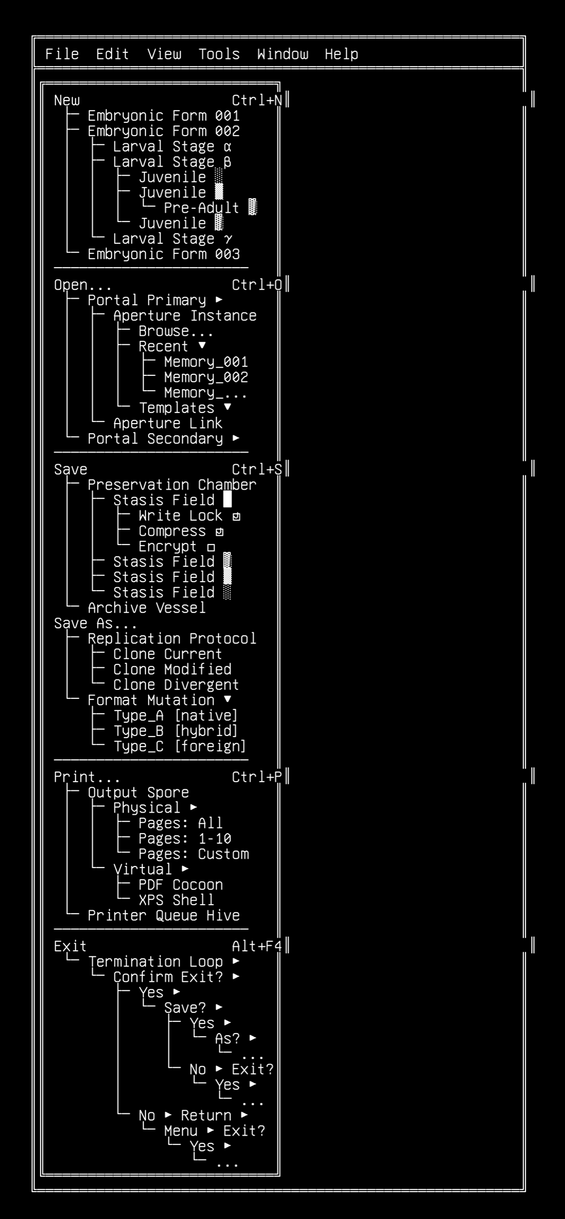 20260207-wake2-form-parasites-03-3-file-menu-phylogeny, drawn on the grid.