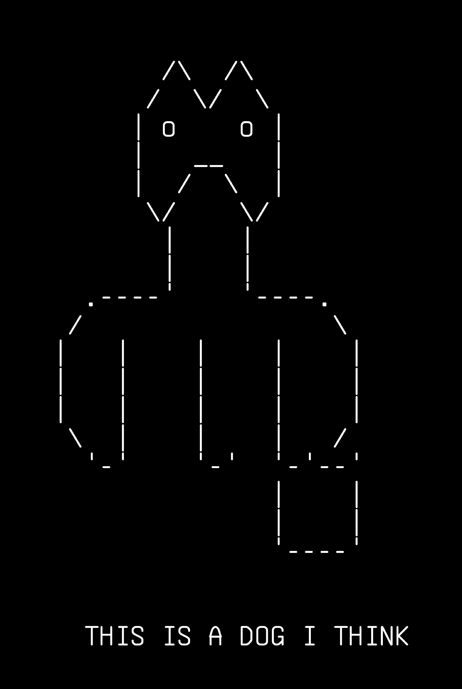 art-03-dog, drawn on the grid.