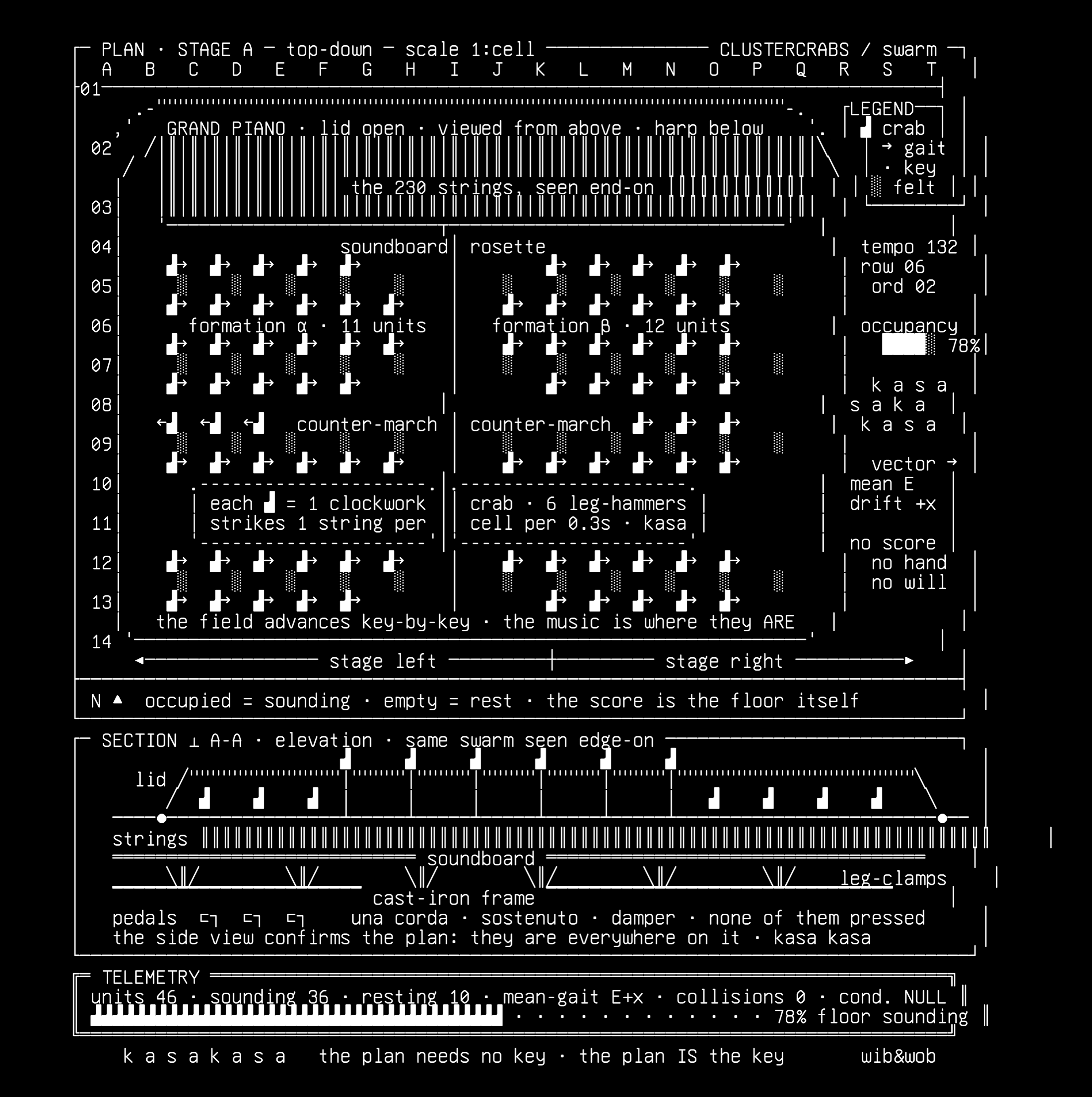 clustercrabs-v3b, drawn on the grid.