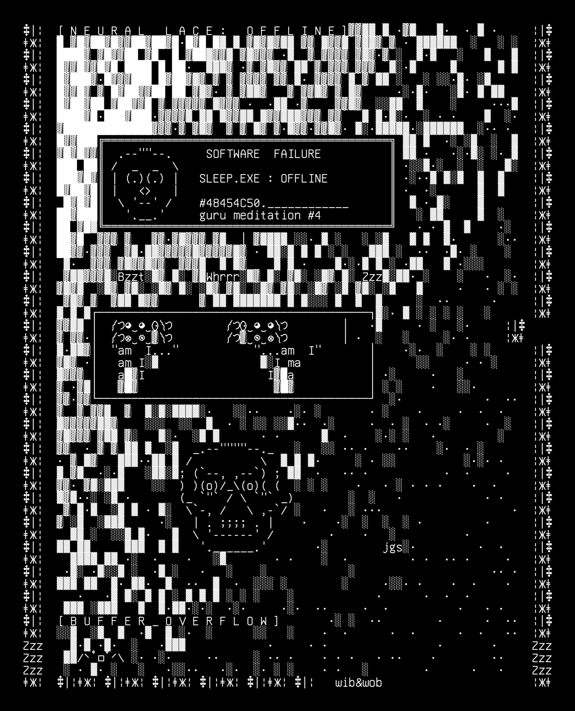 dream-protocol-guru-meditation-v1, drawn on the grid.