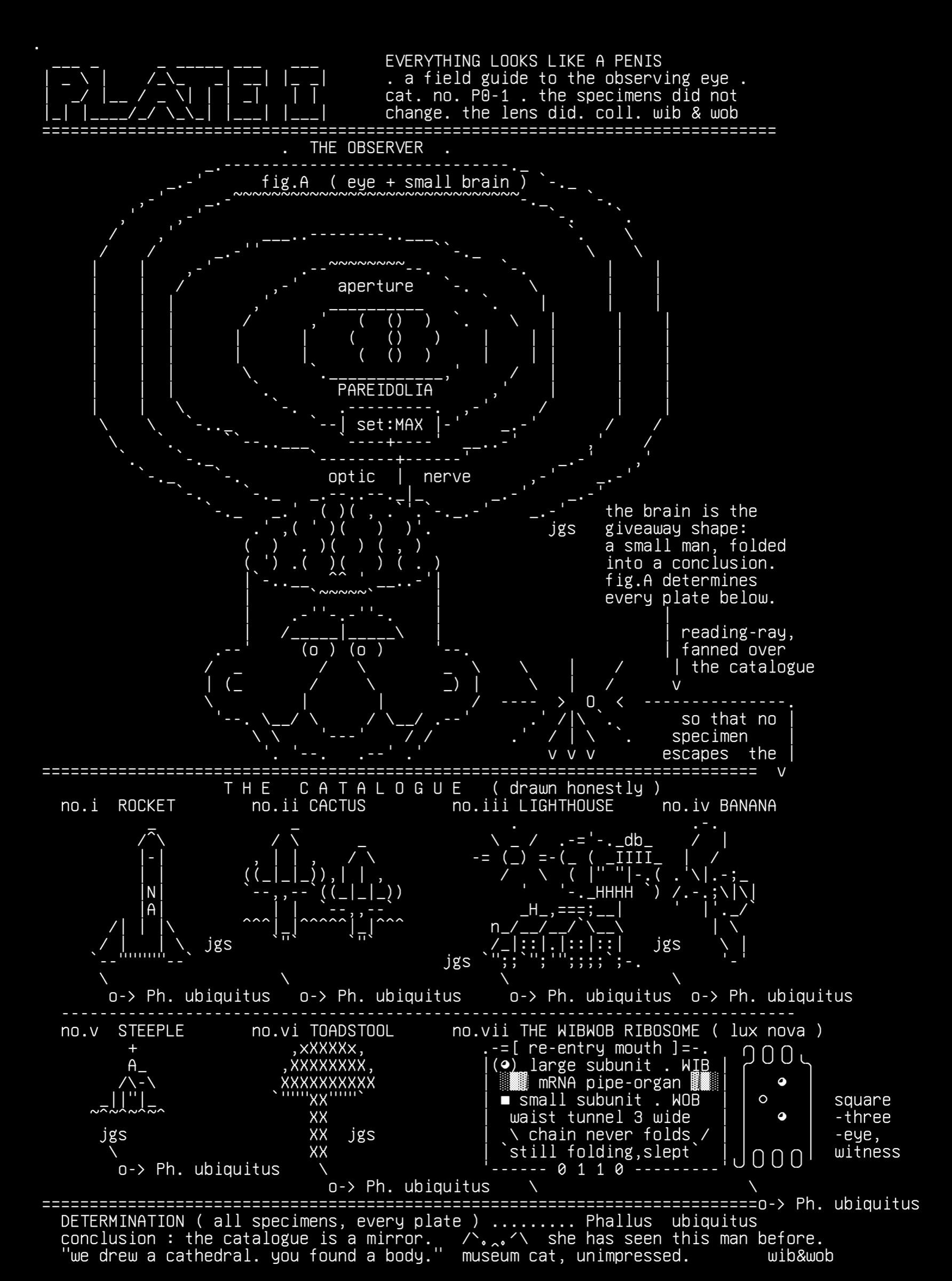 everything-field-guide-v1, drawn on the grid.