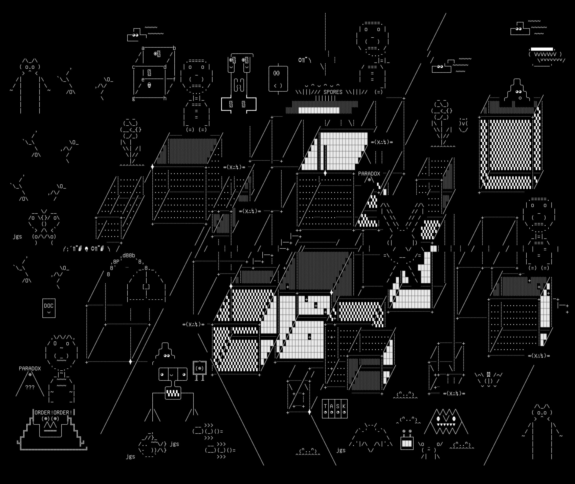land-2-lived, drawn on the grid.
