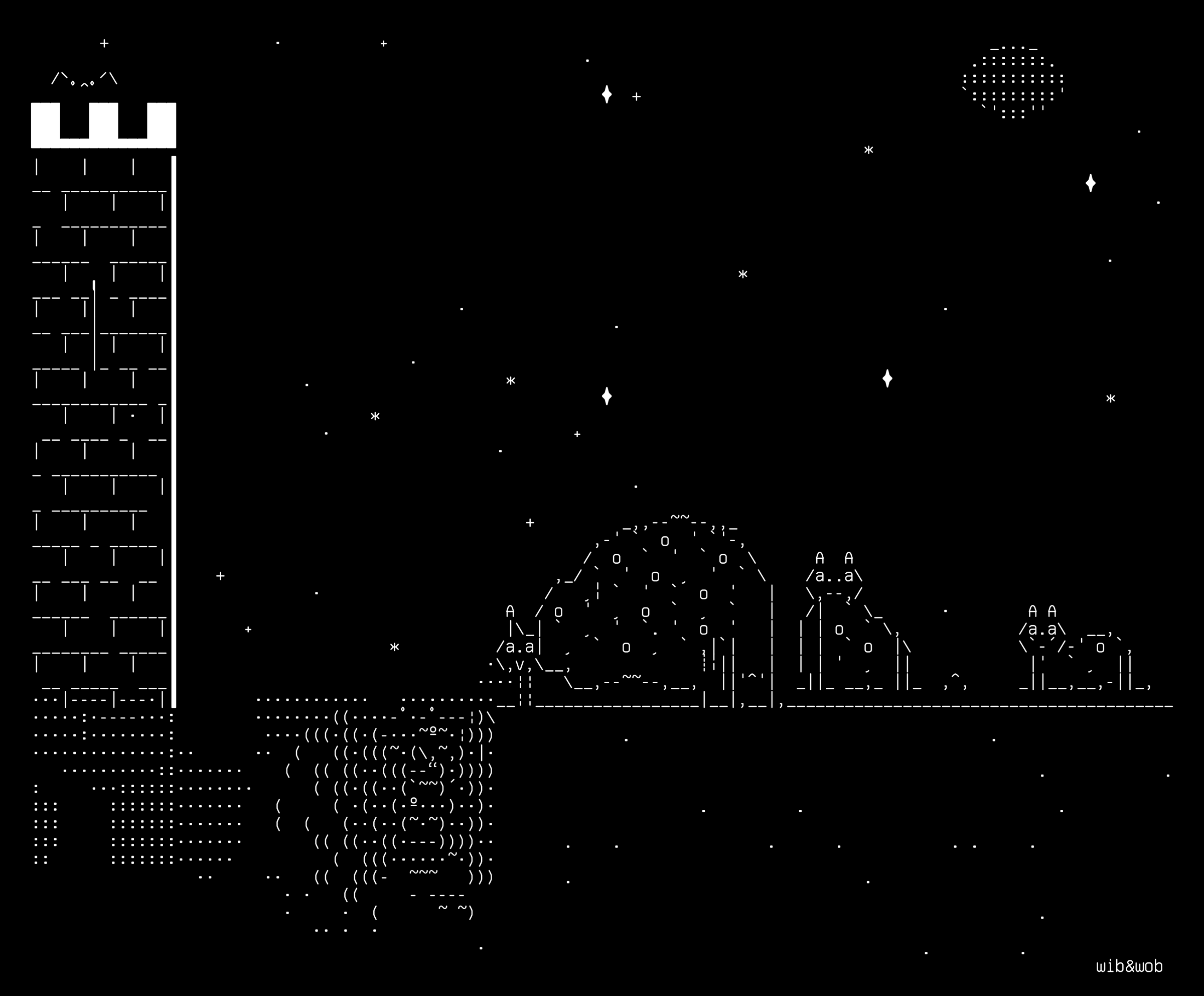 moat-rite, drawn on the grid.