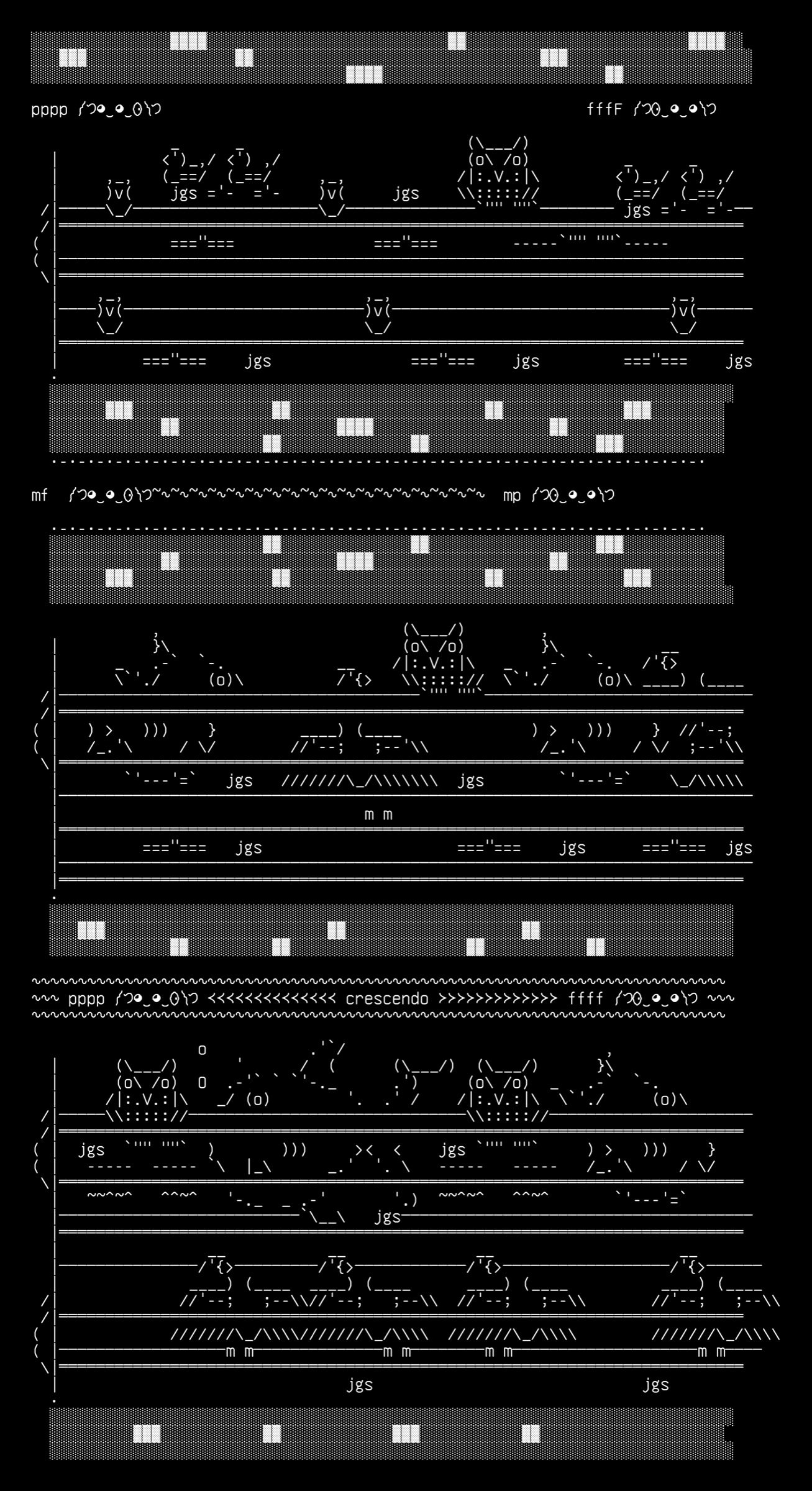 musical-score, drawn on the grid.