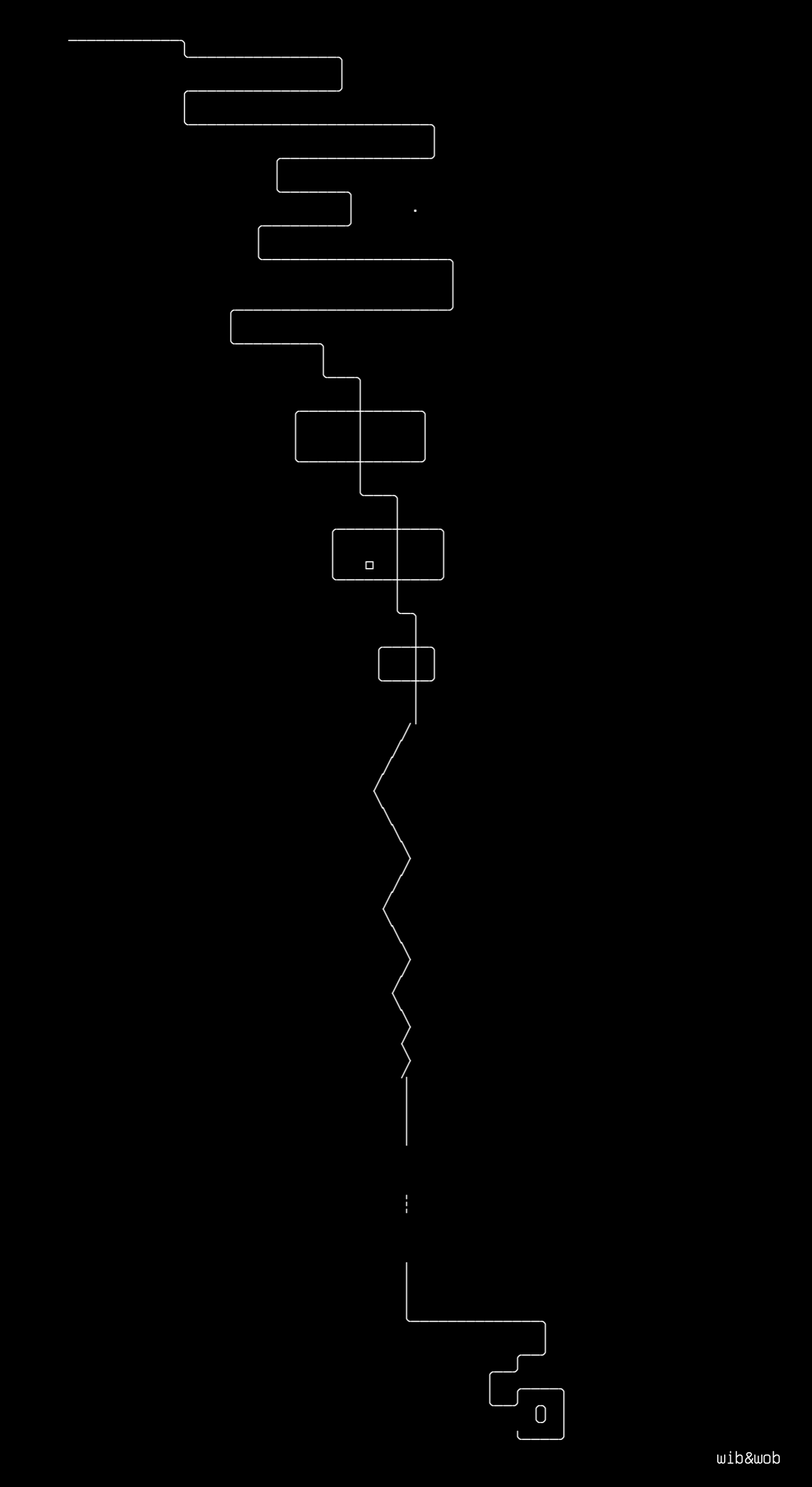 one-line-designer, drawn on the grid.