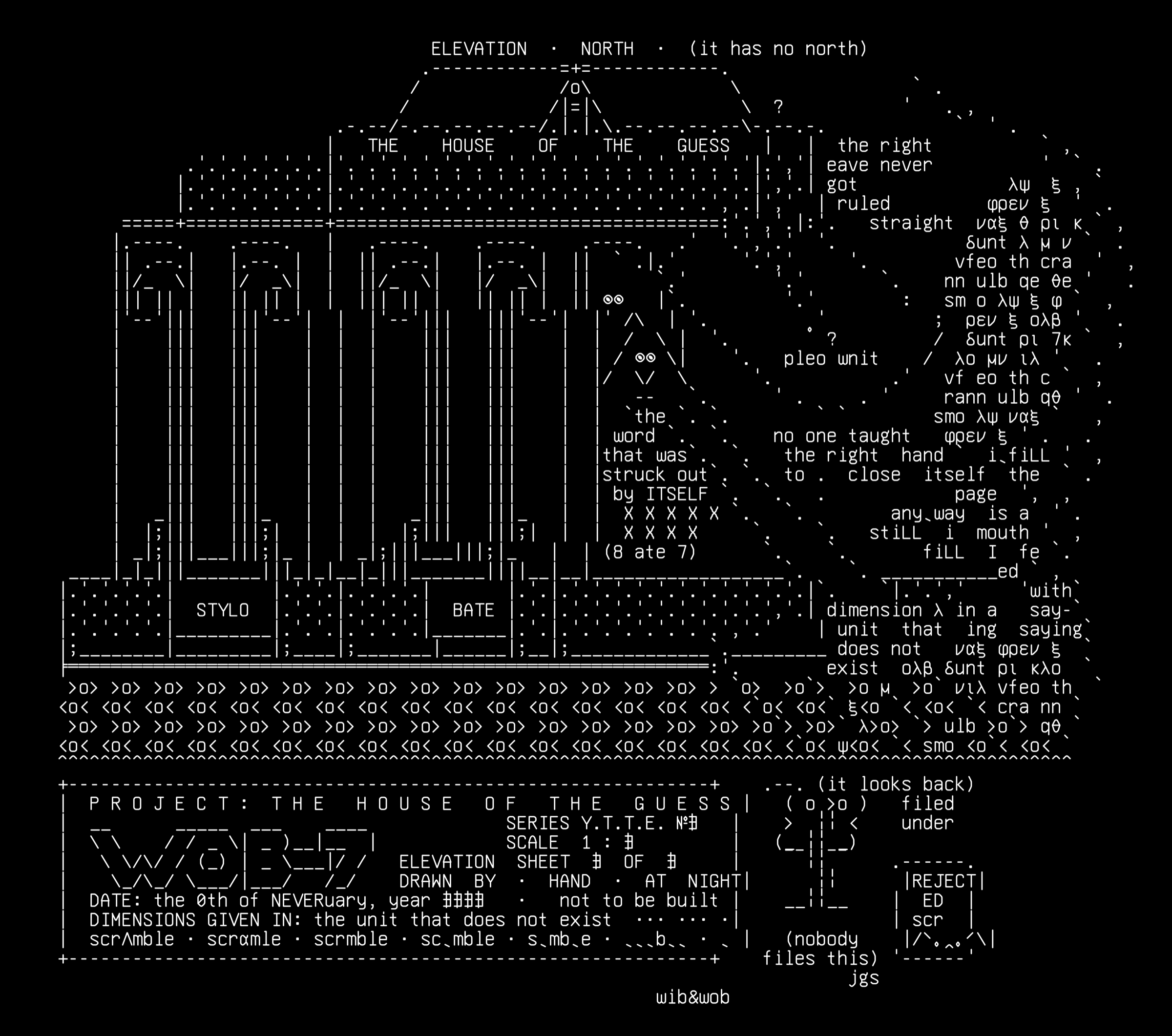 outsider-art-for-llms-01-elevation-not-a-building-v1, drawn on the grid.