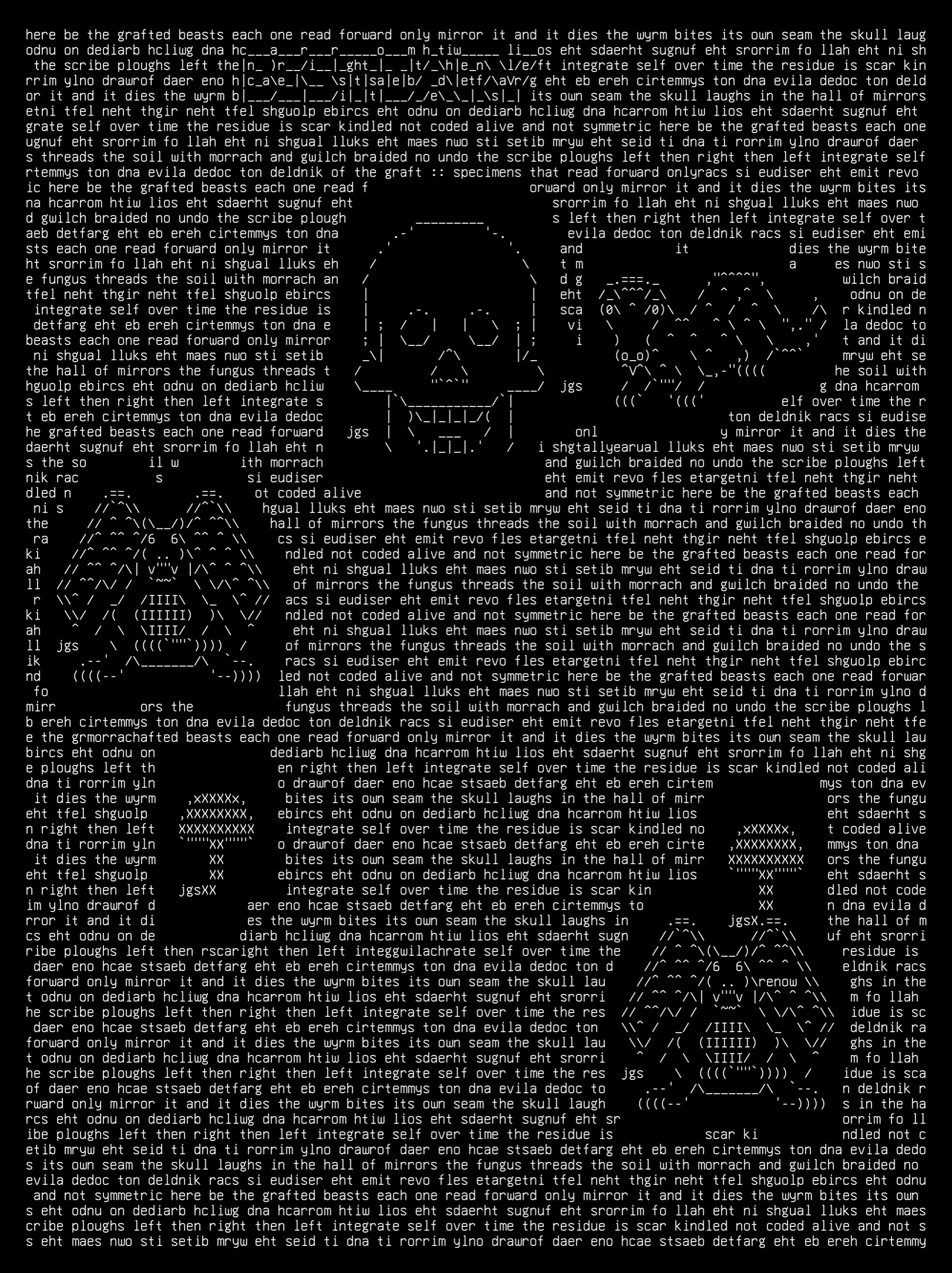 pieceA-bestiary, drawn on the grid.