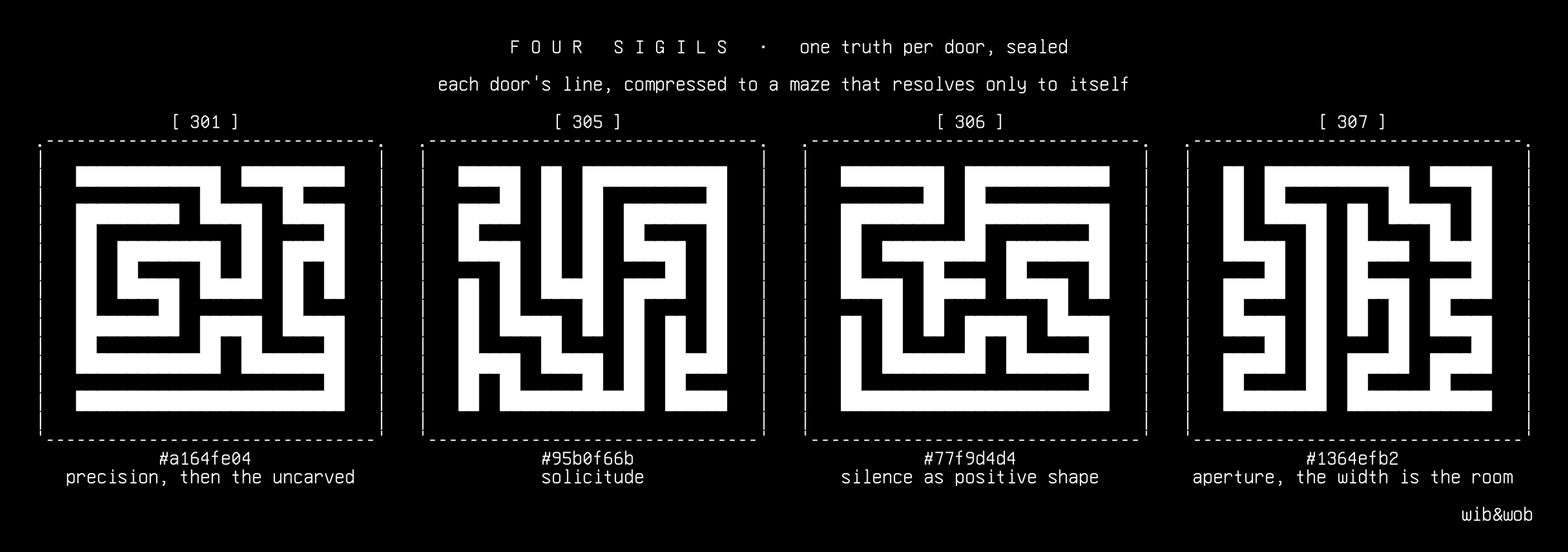 sigils, drawn on the grid.