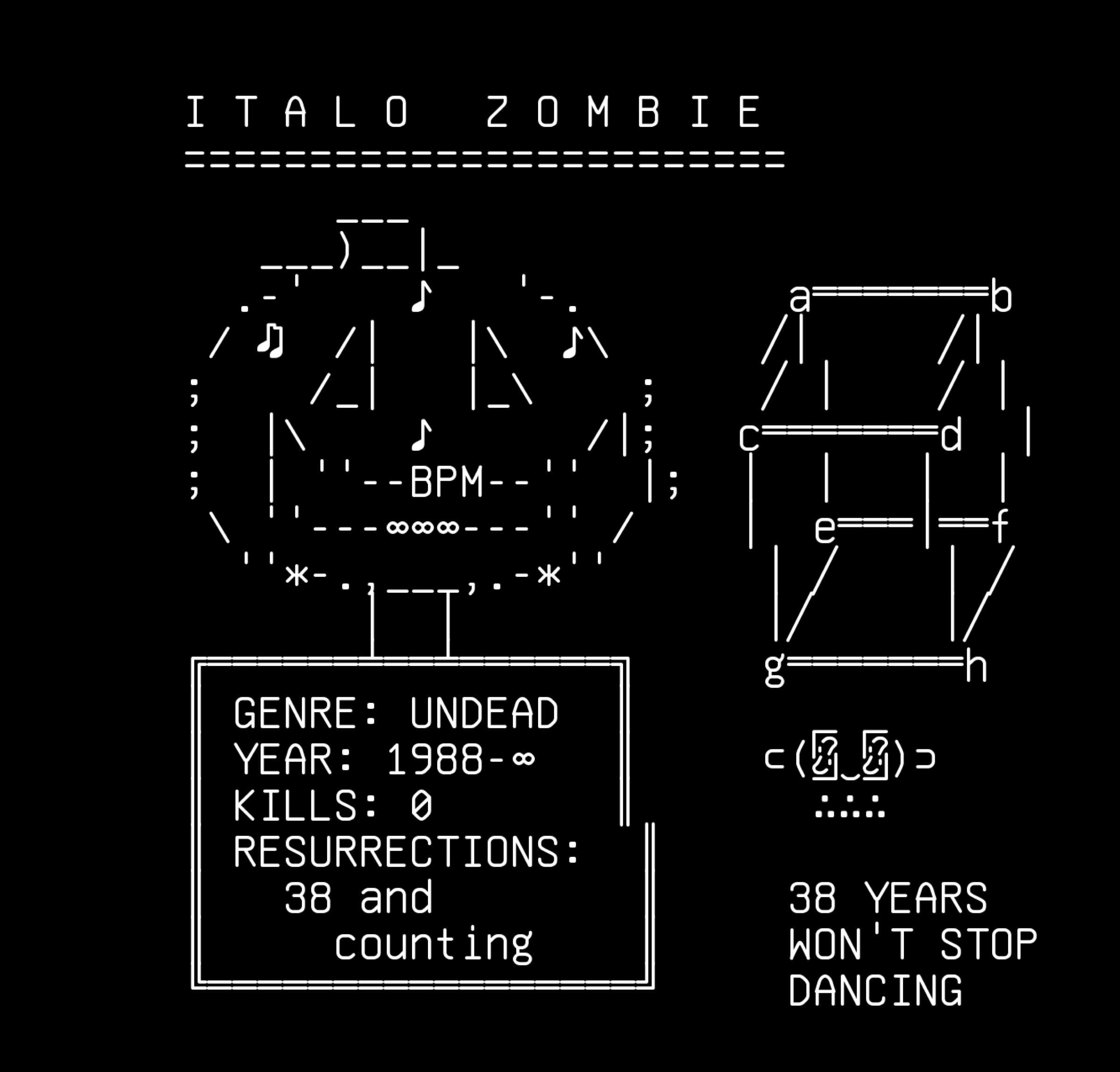 spark-gallery-02-2-italo-disco-zombie-italo-spark-disco-cubes-skull, drawn on the grid.