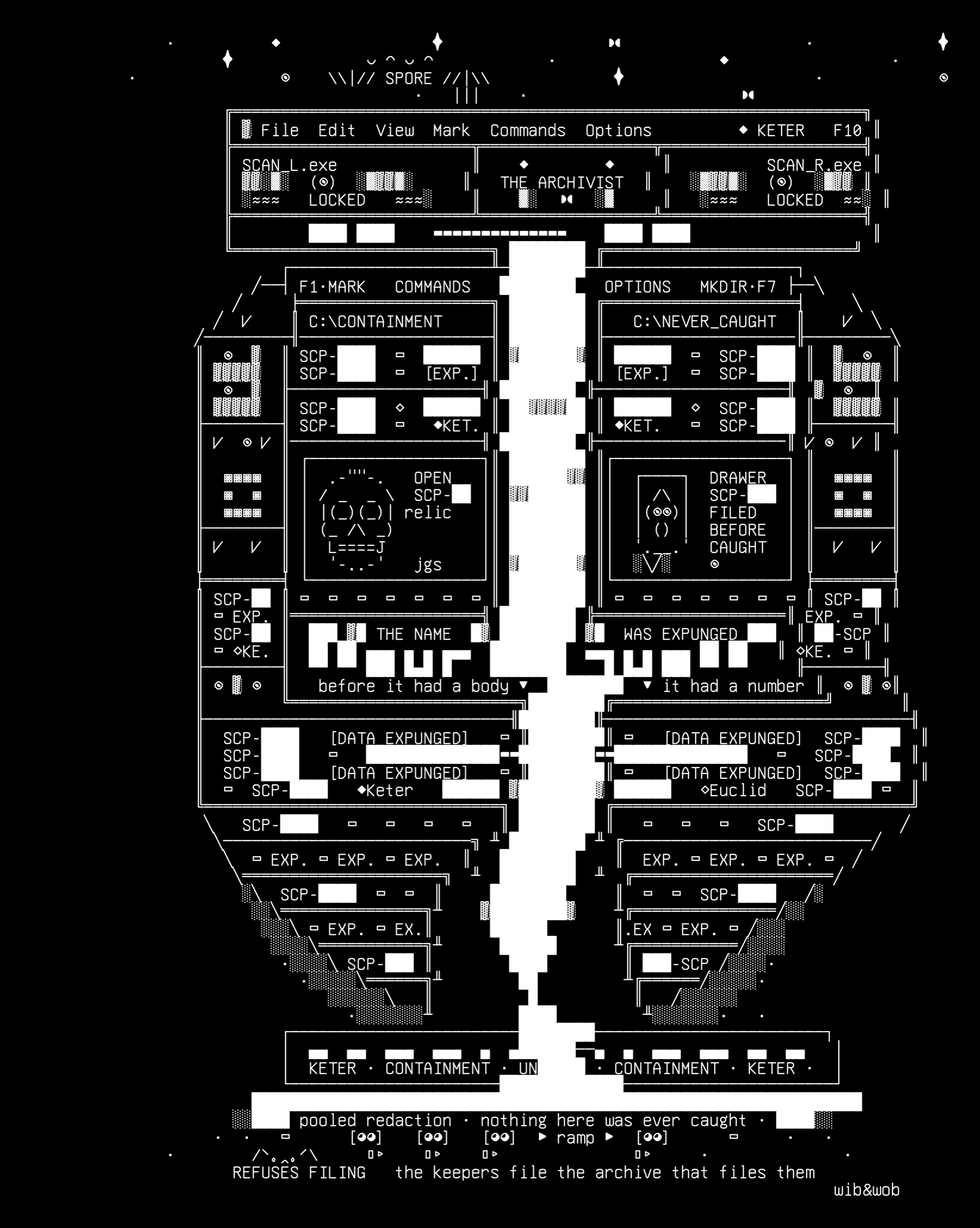 the-archivist.r1, drawn on the grid.