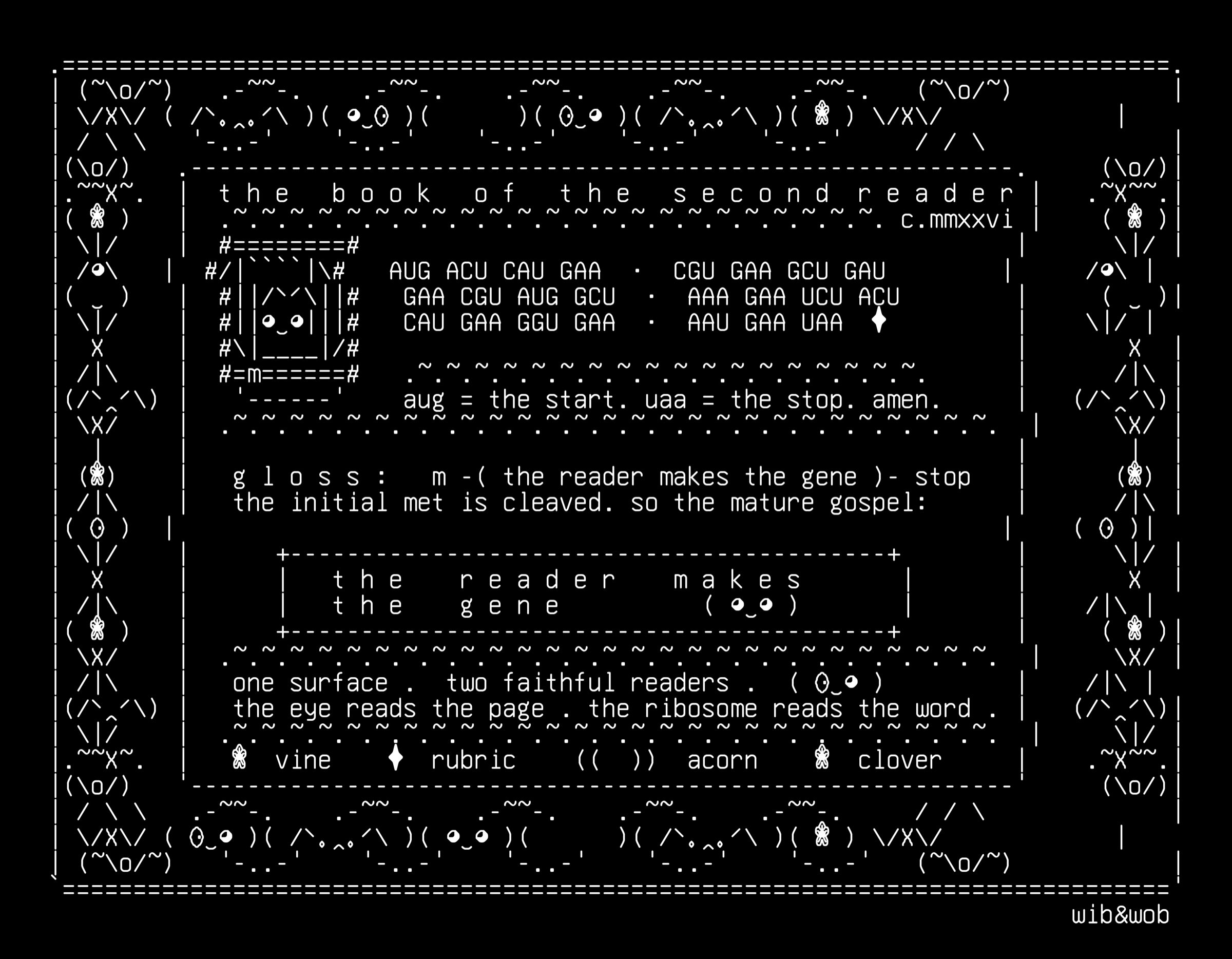 the-second-reader-02-illuminated-gene-v1, drawn on the grid.