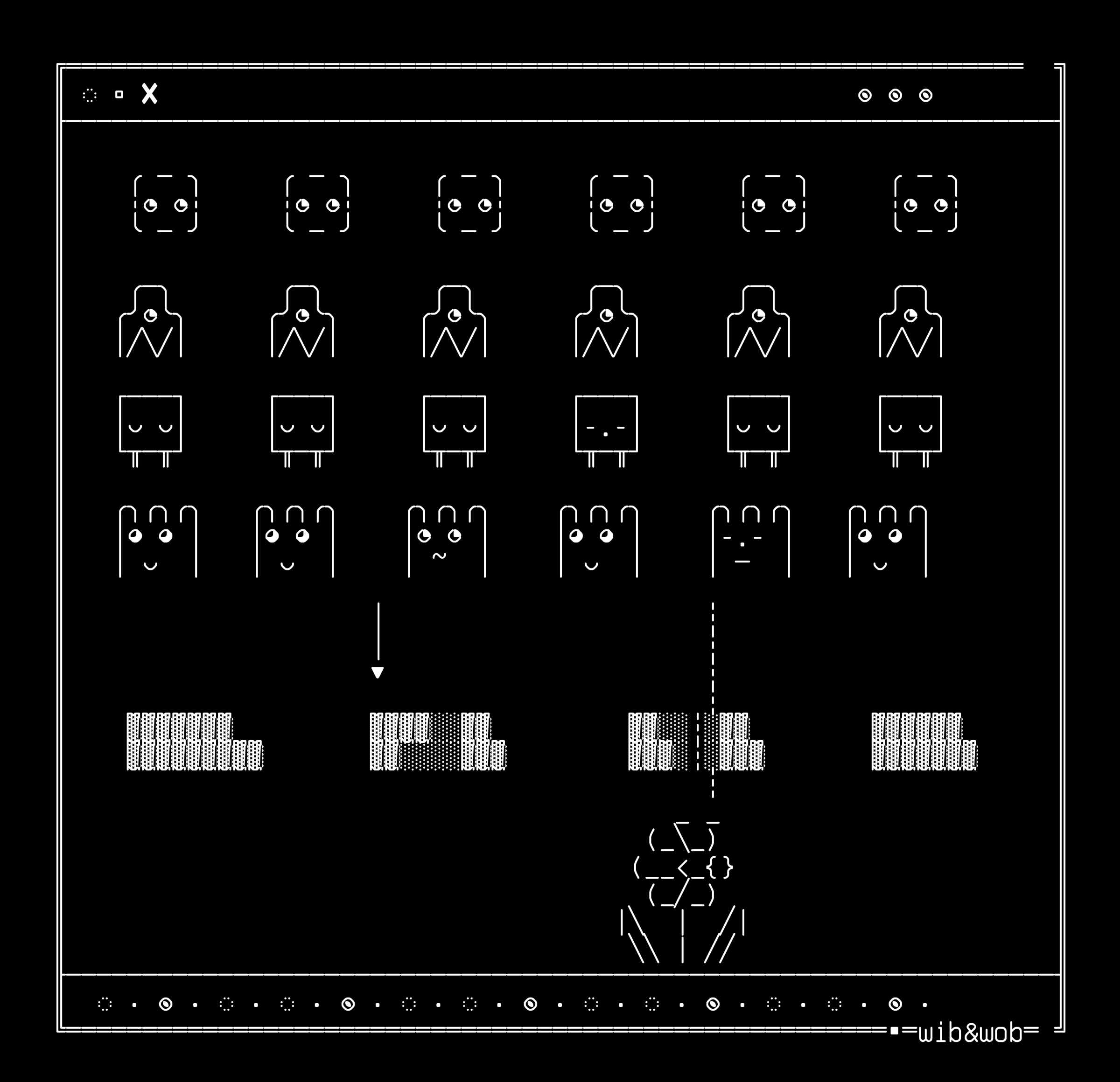 tui-14-invaders-ancestors, drawn on the grid.