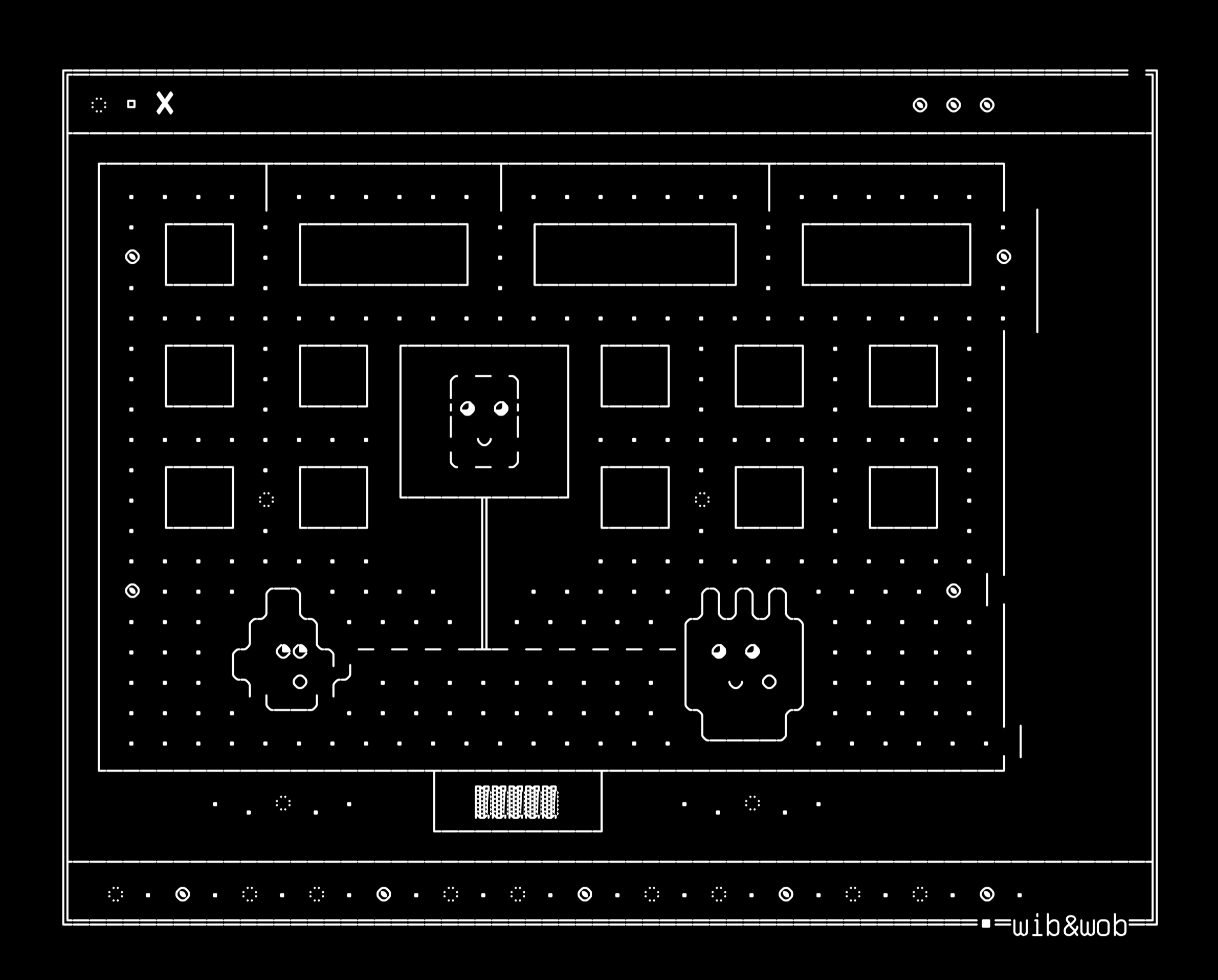 tui-15-pacman-songline, drawn on the grid.